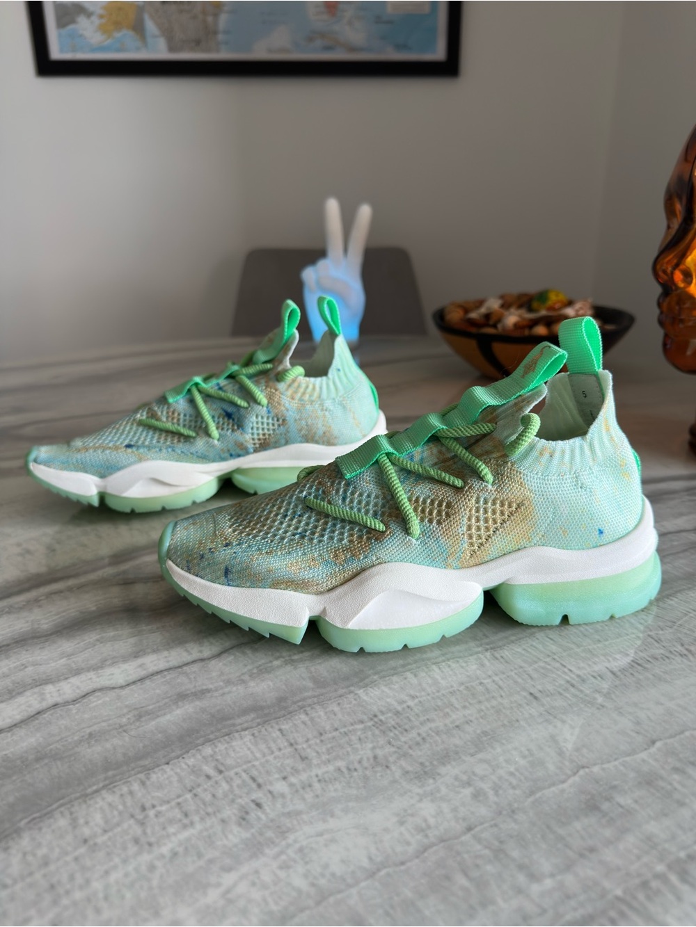 SIA Collective CV 0.02 Culture Vulture Knit Jade Sneakers